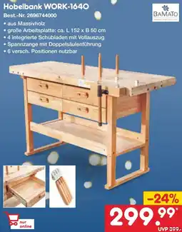 Netto Marken-Discount BAMATO Hobelbank WORK-1640 Angebot