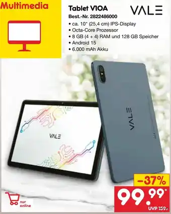 Netto Marken-Discount VALE Tablet VIOA Angebot