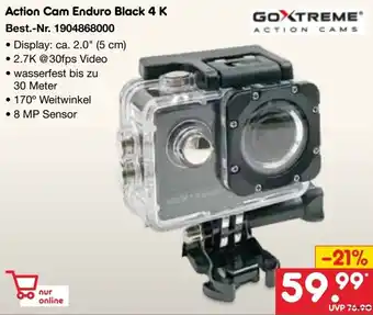 Netto Marken-Discount GOXTREME Action Cam Enduro Black 4K Angebot