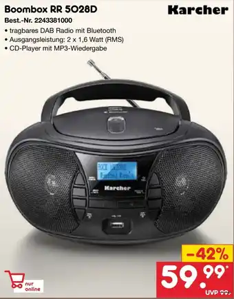 Netto Marken-Discount Karcher Boombox RR 5028D Angebot