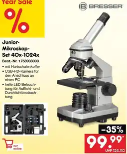 Netto Marken-Discount BRESSER Junior- Mikroskop- Set 40x-1024x Angebot