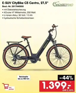 Netto Marken-Discount E-SUV City Bike C5 Centro, 27,5" SACHSENRAD Angebot