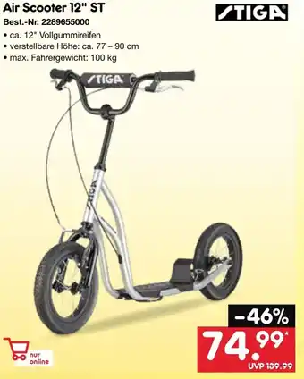Netto Marken-Discount S TIGA Air Scooter 12" ST Angebot