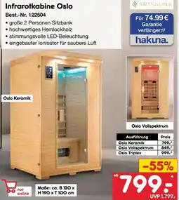 Netto Marken-Discount ARTSAUNA Infrarotkabine Oslo Angebot