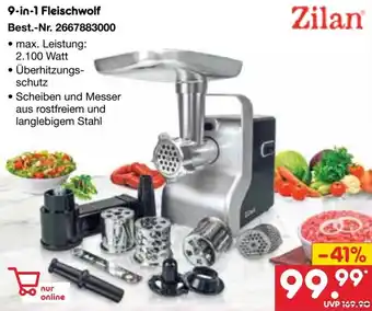 Netto Marken-Discount Zilan 9-in-1 Fleischwolf Angebot