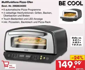 Netto Marken-Discount BE COOL Multifunktions Pizza-Ofen Angebot