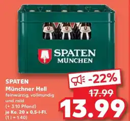 Kaufland SPATEN Münchner Hell Angebot