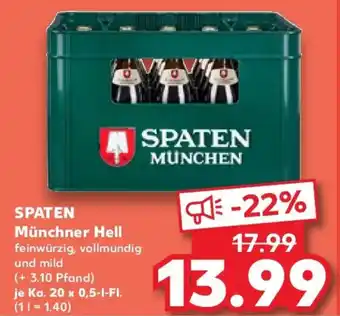 Kaufland SPATEN Münchner Hell Angebot