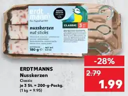 Kaufland ERDTMANNS Nusskerzen Angebot