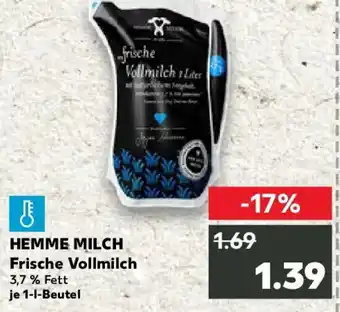 Kaufland HEMME MILCH Frische Vollmilch Angebot