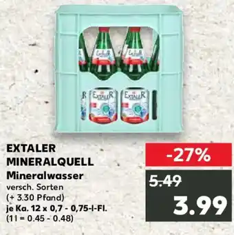 Kaufland EXTALER MINERALQUELL Mineralwasser Angebot
