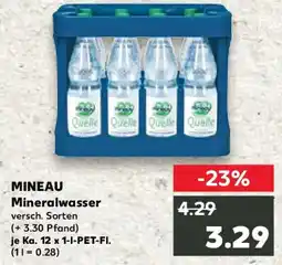 Kaufland MINEAU Mineralwasser Angebot