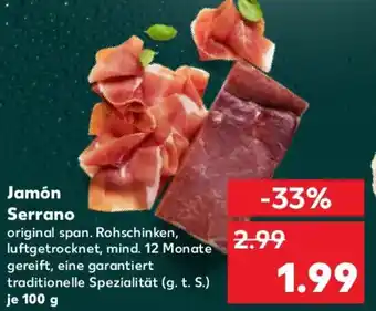 Kaufland Jamón Serrano Angebot