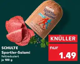 Kaufland SCHULTE Sportler-Salami Angebot