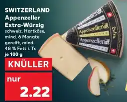 Kaufland SWITZERLAND Appenzeller Extra-Würzig Angebot