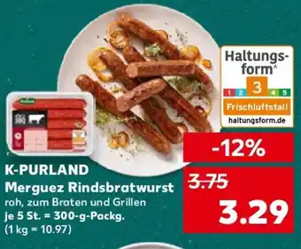 Kaufland K-PURLAND Merguez Rindsbratwurst Angebot