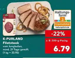 Kaufland K-PURLAND Filetsteak Angebot