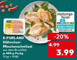 Kaufland K-PURLAND Hähnchen- Minutenschnitzel Angebot