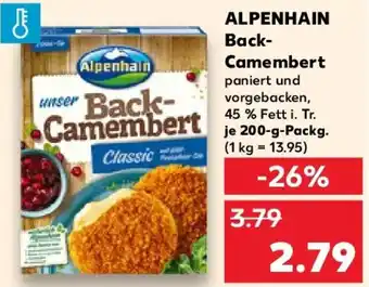 Kaufland ALPENHAIN Back- Camembert Angebot