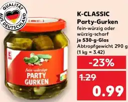 Kaufland K-CLASSIC Party-Gurken Angebot