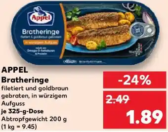 Kaufland APPEL Bratheringe Angebot