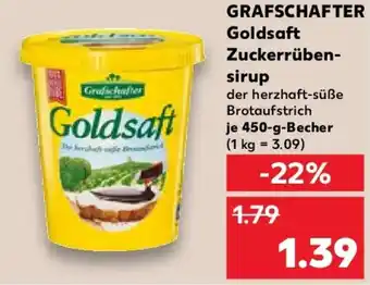 Kaufland GRAFSCHAFTER Goldsaft Zuckerrüben- sirup Angebot