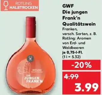 Kaufland GWF Die jungen Frank'n Qualitätswein Angebot