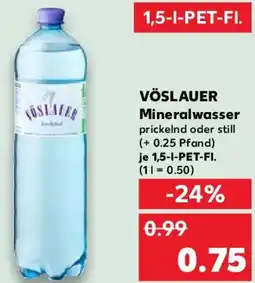Kaufland VÖSLAUER Mineralwasser Angebot