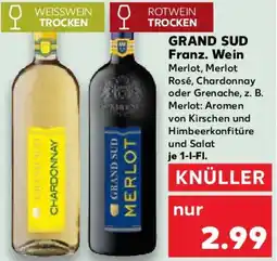 Kaufland GRAND SUD Franz. Wein Angebot