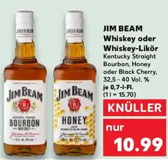 Kaufland JIM BEAM Whiskey oder Whiskey-Likör Angebot