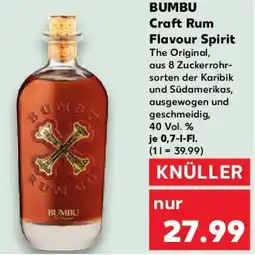 Kaufland BUMBU Craft Rum Flavour Spirit Angebot
