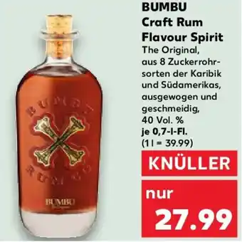 Kaufland BUMBU Craft Rum Flavour Spirit Angebot