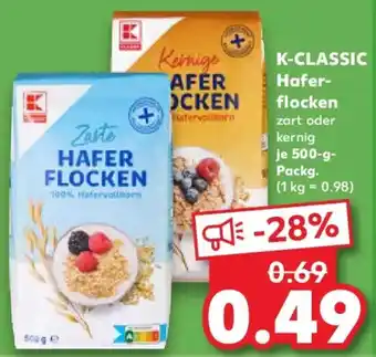 Kaufland K-CLASSIC Hafer- flocken Angebot
