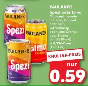 Kaufland PAULANER Spezi oder Limo Angebot