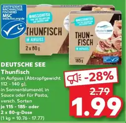 Kaufland DEUTSCHE SEE Thunfisch Angebot