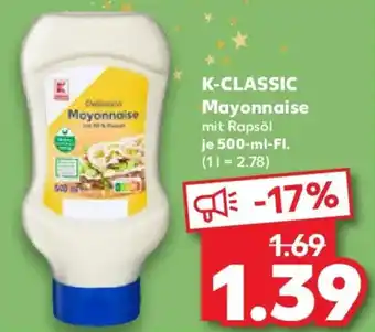 Kaufland K-CLASSIC Mayonnaise Angebot