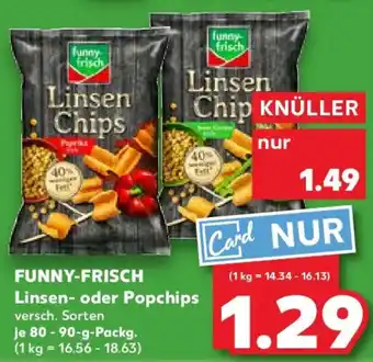 Kaufland FUNNY-FRISCH Linsen- oder Popchips Angebot