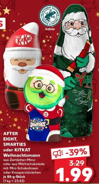 Kaufland AFTER EIGHT, SMARTIES oder KITKAT Weihnachtsmann Angebot