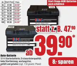 B1 Discount Baumarkt Auto-Batterie Angebot