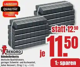 B1 Discount Baumarkt REKORD Bündelbriketts Angebot
