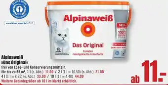 B1 Discount Baumarkt Alpinaweiß Das Original Angebot