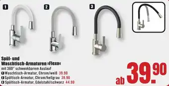 B1 Discount Baumarkt Spül- und Waschtisch-Armaturen Flexo Angebot