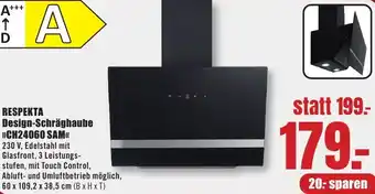 B1 Discount Baumarkt RESPEKTA Design-Schräghaube CH24060 SAM Angebot