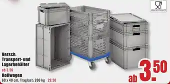 B1 Discount Baumarkt Versch. Transport- und Lagerbehälter Angebot