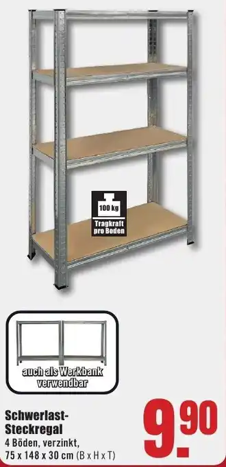 B1 Discount Baumarkt Schwerlast Steckregal Angebot