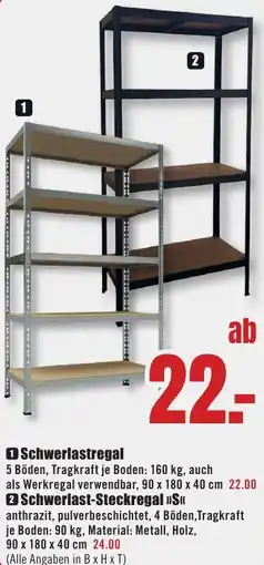 B1 Discount Baumarkt Schwerlastregal Angebot
