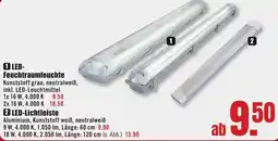 B1 Discount Baumarkt LED Feuchtraumleuchte Angebot