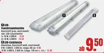 B1 Discount Baumarkt LED Feuchtraumleuchte Angebot