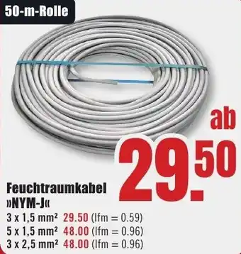 B1 Discount Baumarkt Feuchtraumkabel NYM-J Angebot