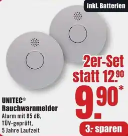 B1 Discount Baumarkt UNITEC Rauchwarnmelder Angebot